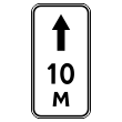 Дорожный знак 8.2.2 «Зона действия» (металл 0,8 мм, II типоразмер: 350х700 мм, С/О пленка: тип В алмазная)